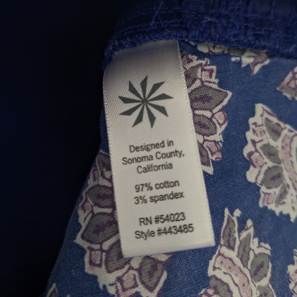 Athleta Blue Purple Denim Pencil Skirt Size 4 - Picture 8 of 8